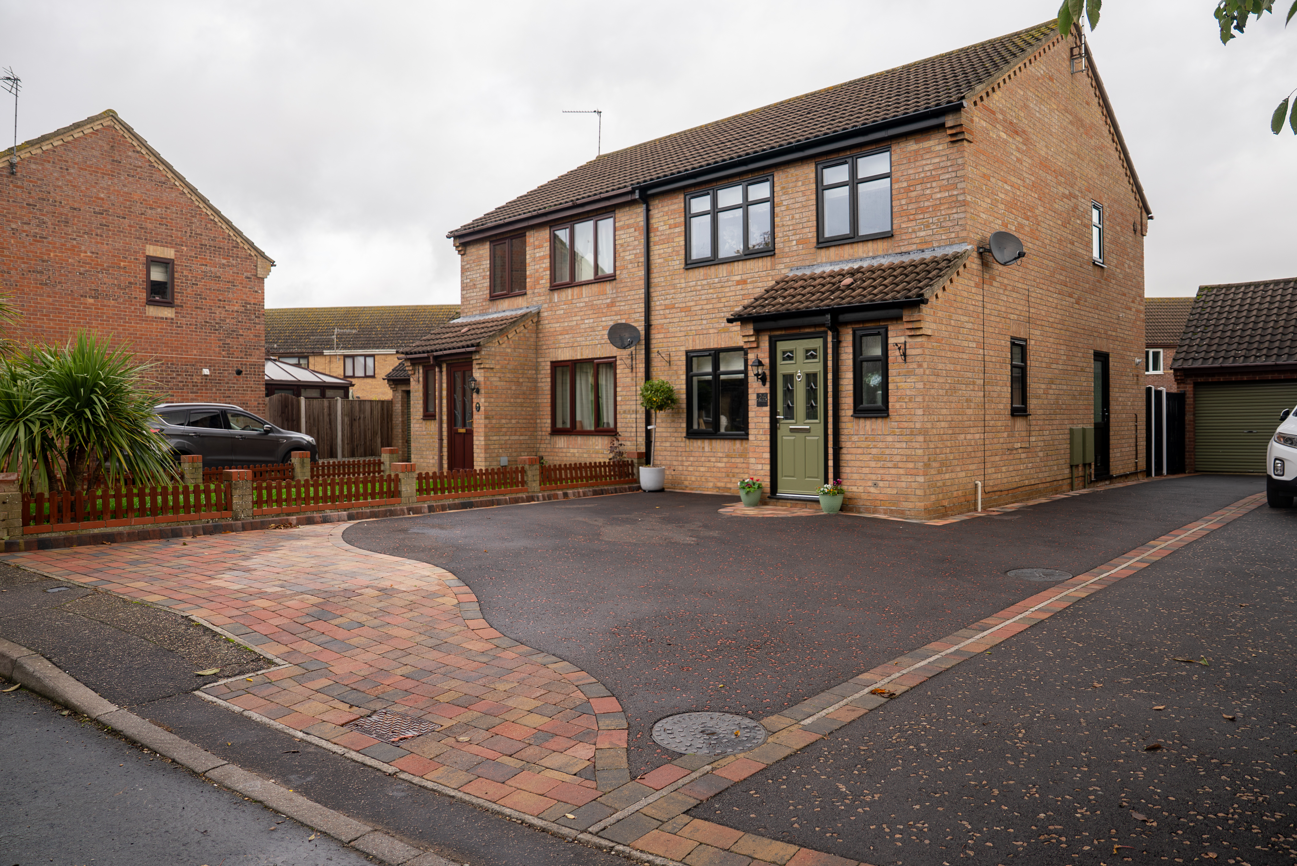 Block paving and tarmac driveway Norfolk