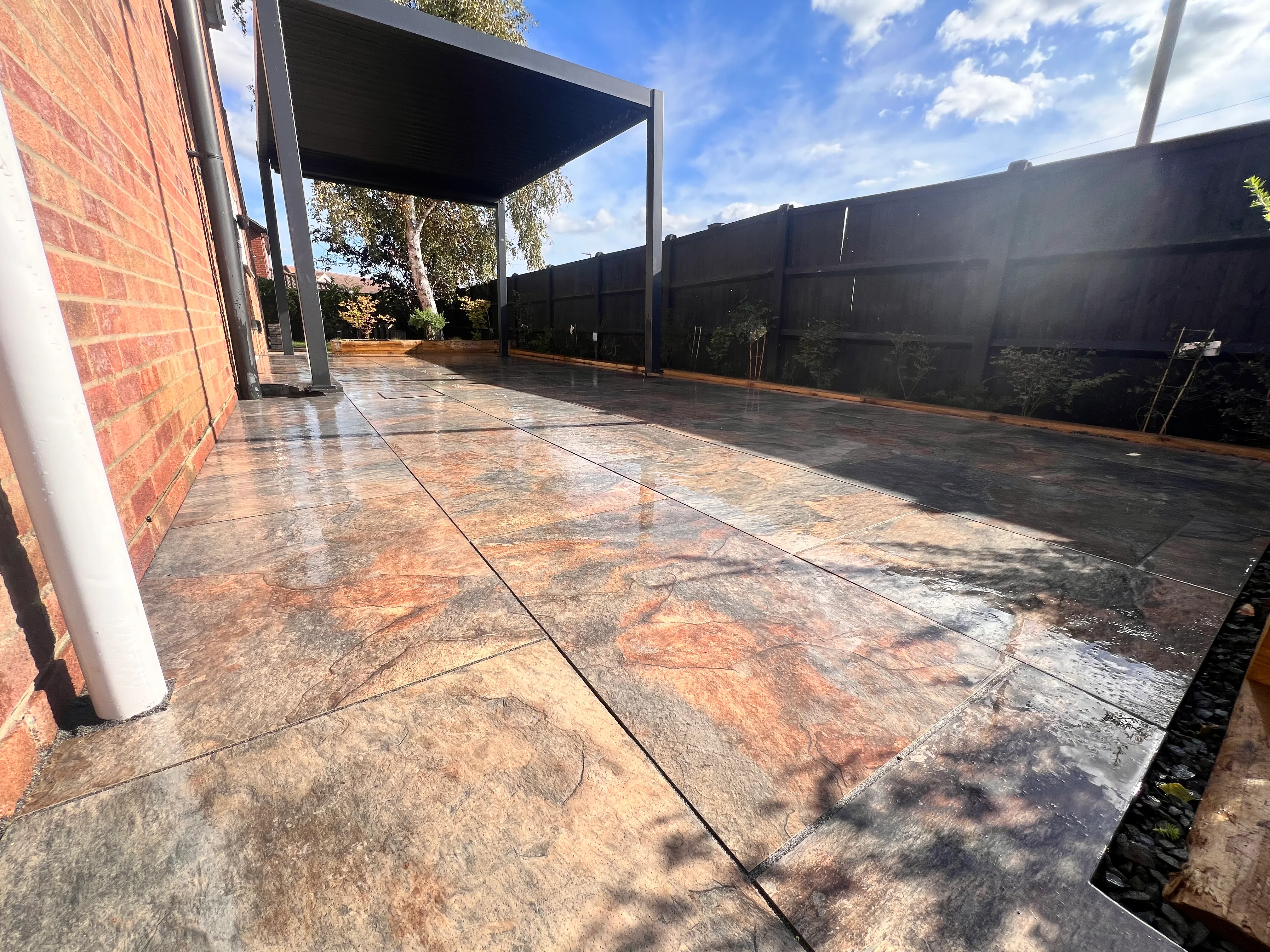 Porcelain tiles outdoor